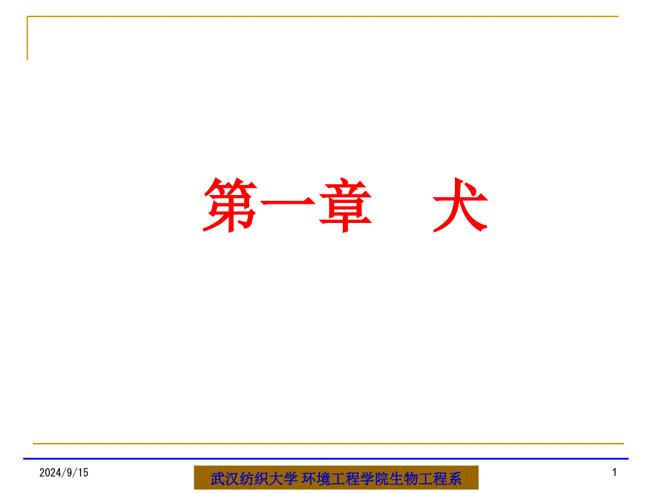 宠物饲养与鉴赏第一章犬课件_第1页