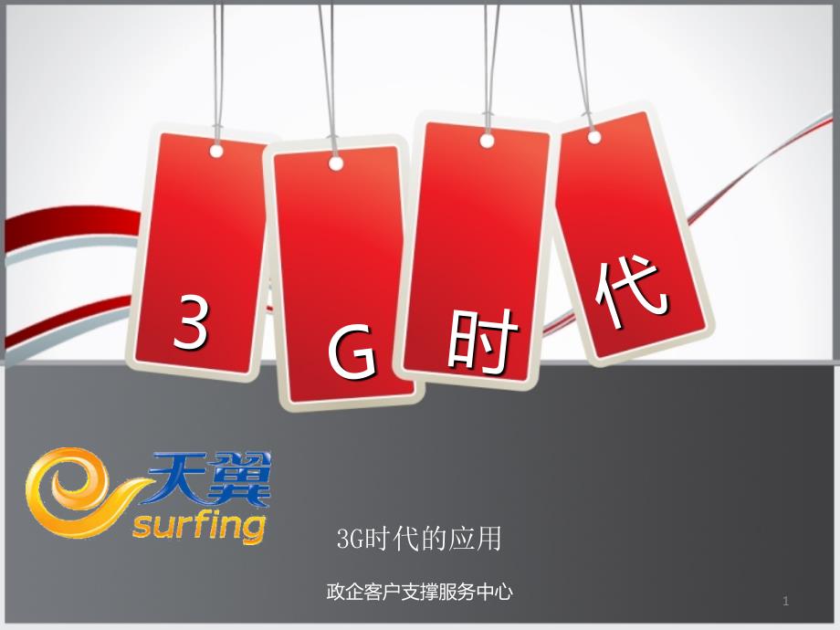 中国电信3G时代应用业务推广方案_第1页