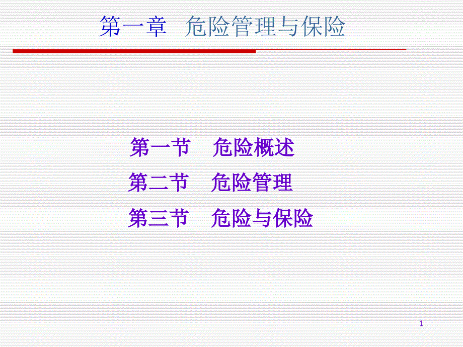 1危险管理与保险_第1页