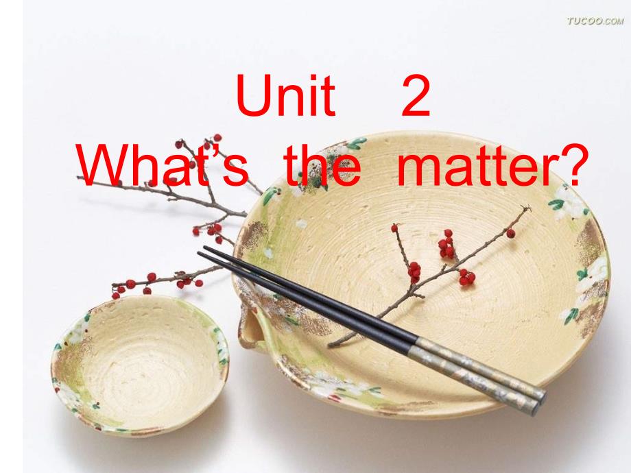 人教新目标版英语八上《Unit 2 What’s the matter》课件_第1页