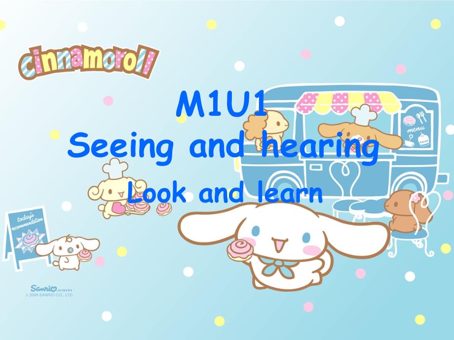 牛津英语三下M1U1Seeing and hearing_第1页