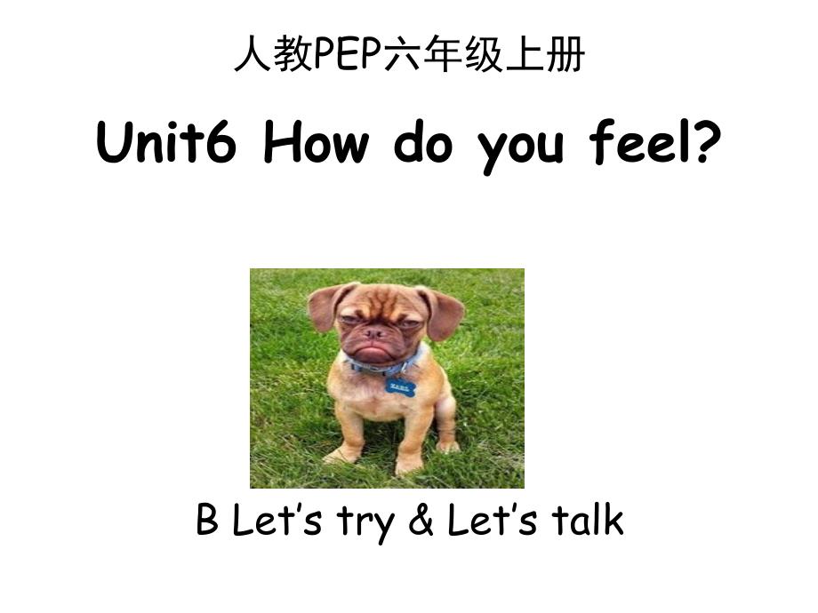 六年级上册英语课件-Unit 6 How do you feel PB Let’s talk 人教PEP版 (共25张PPT)_第1页