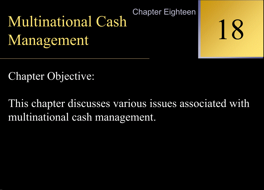 CashManagement(国际财务管理,英文版)_第1页