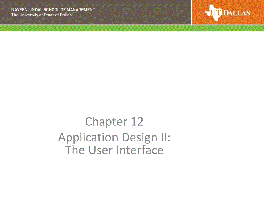 Week10_Chap12&13 User Interface and Persistence&Database_第1页