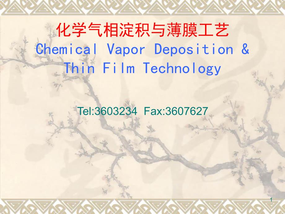 CVD化学与薄膜工艺2040223_第1页