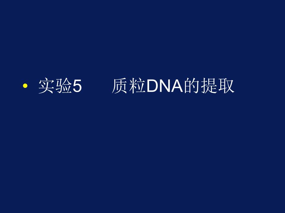 1_质粒DNA的提取酶切及浓度检测_第1页