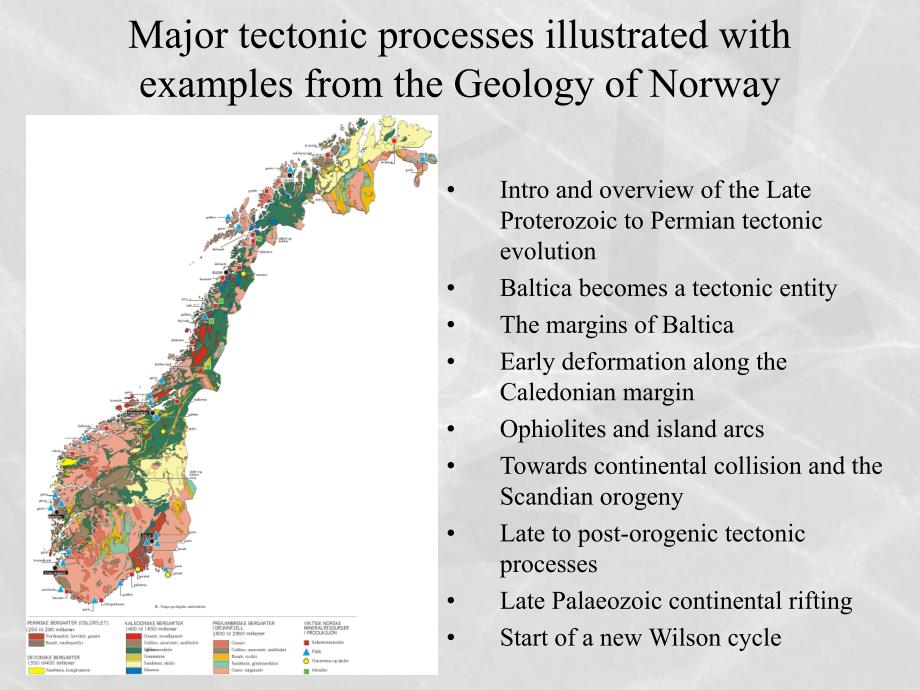 Major tectonic processes illustrated with examples from the Geology_第1页