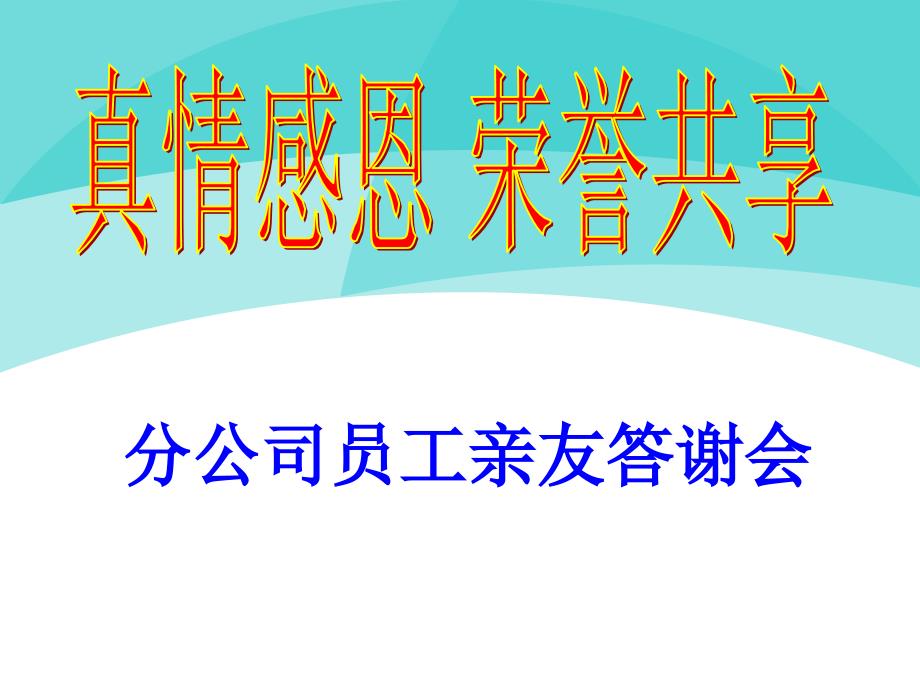 保险公司员工亲友答谢会宣导版_第1页