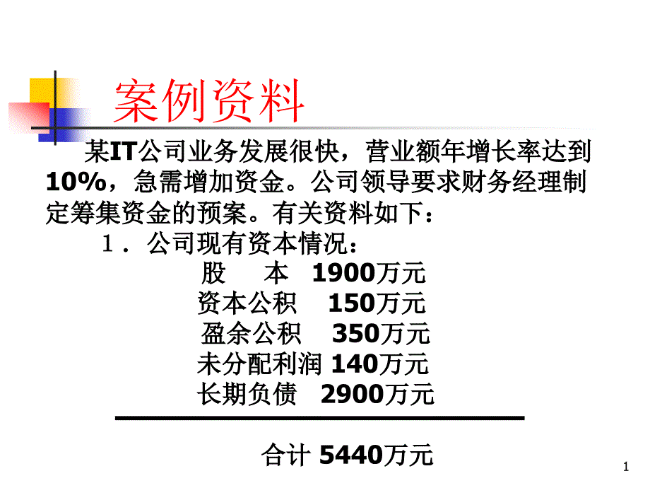 公司金融第五章筹资决策_第1页