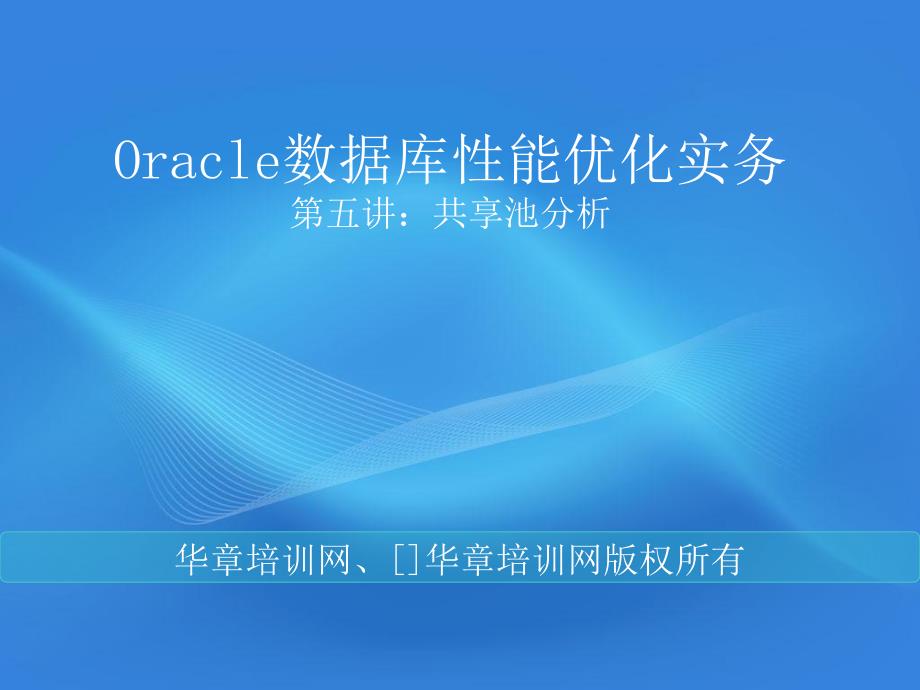 Oracle数据库性能优化实务共享池分析_第1页