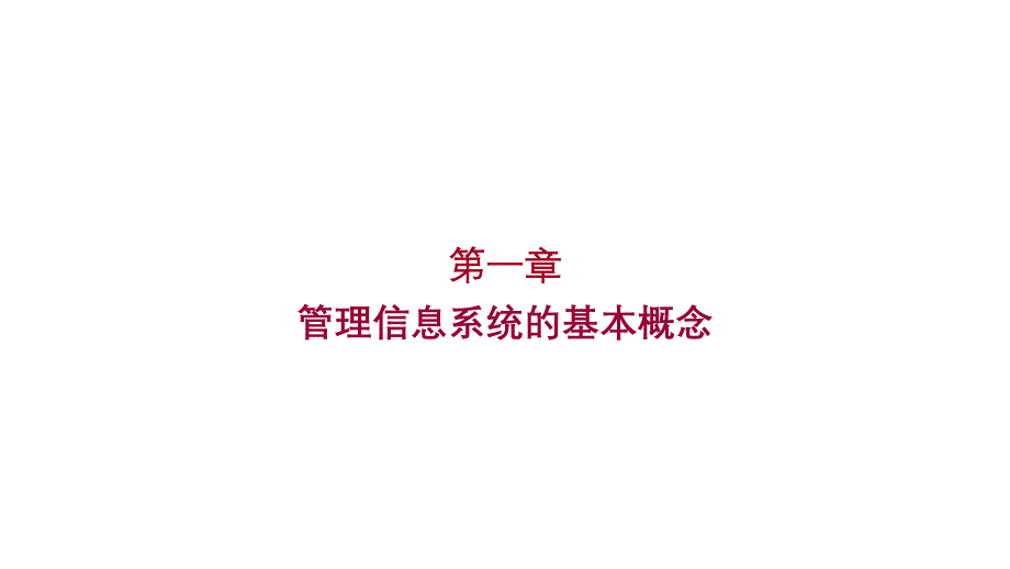 《管理信息系统》大三教学PPT课件_第1页