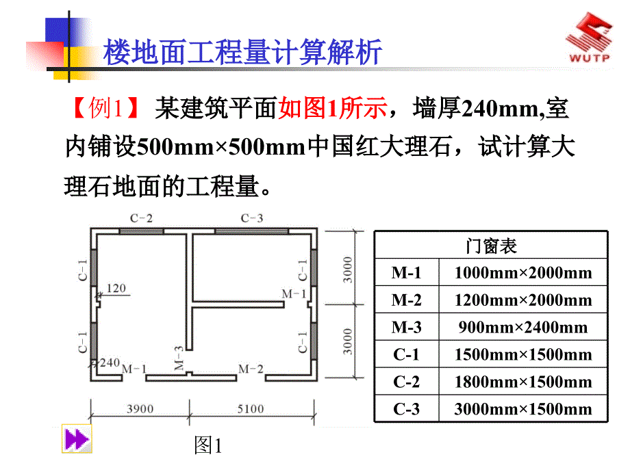 楼地面工程量计算解析_第1页