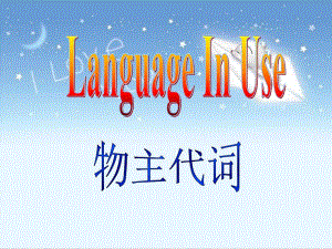 山東省濰坊高新技術(shù)產(chǎn)業(yè)開發(fā)區(qū)東明學(xué)校七年級英語下冊 名詞性物主代詞課件 （新版）外研版