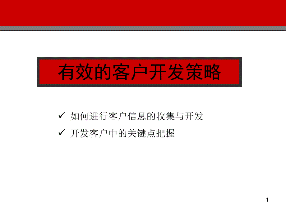 4有效的客户开发策略_第1页