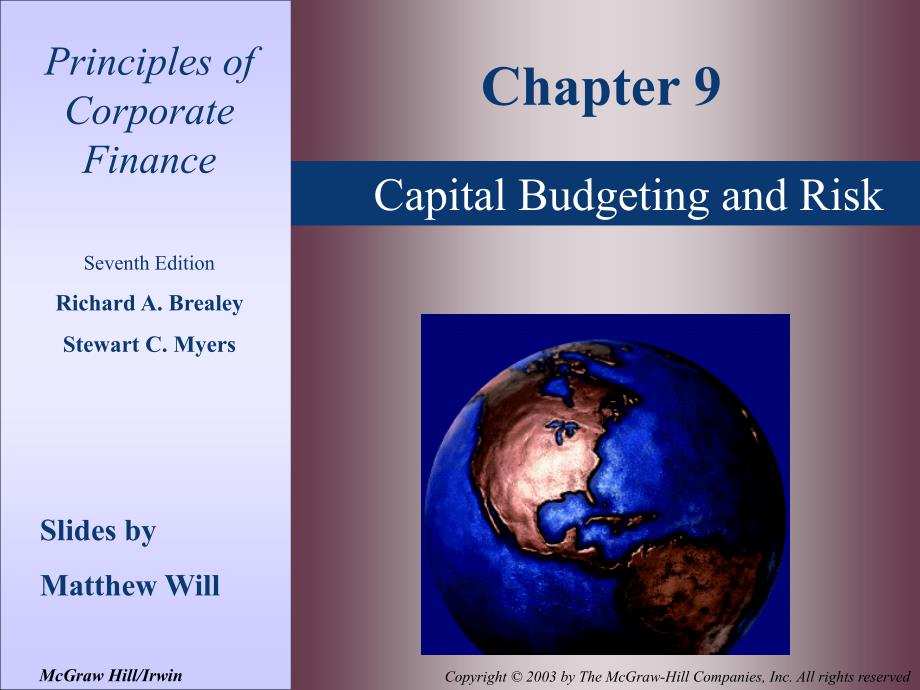 Chapter_09CapitalBudgetingandRisk(公司金融,英文版)_第1页