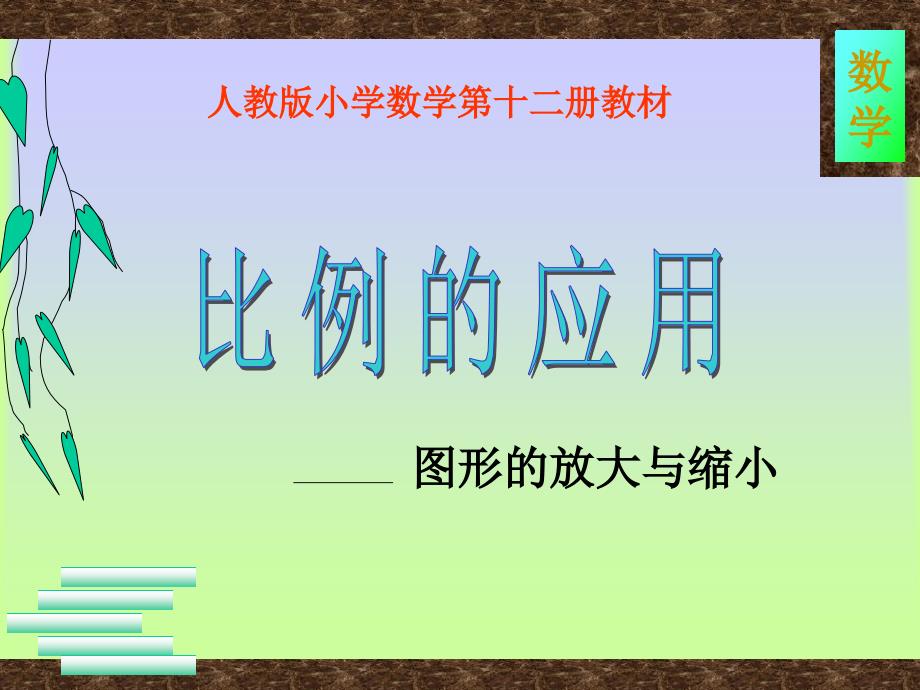 比例整理复习图形的放大与缩小课件_第1页