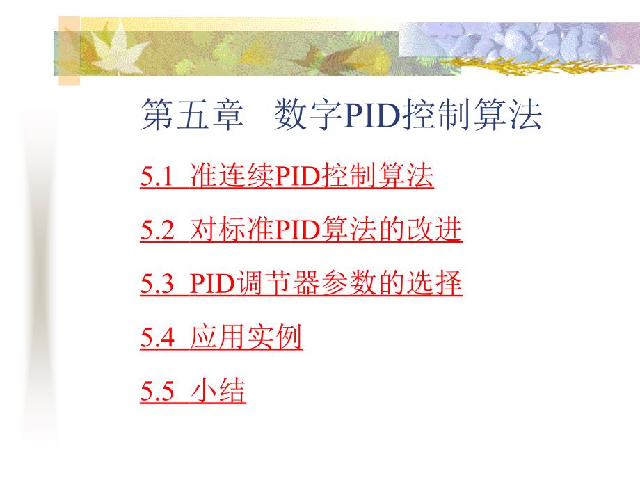 第五章___数字PID控制算法_第1页