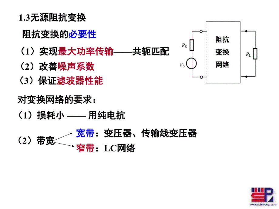 第一章无源阻抗变换课件_第1页