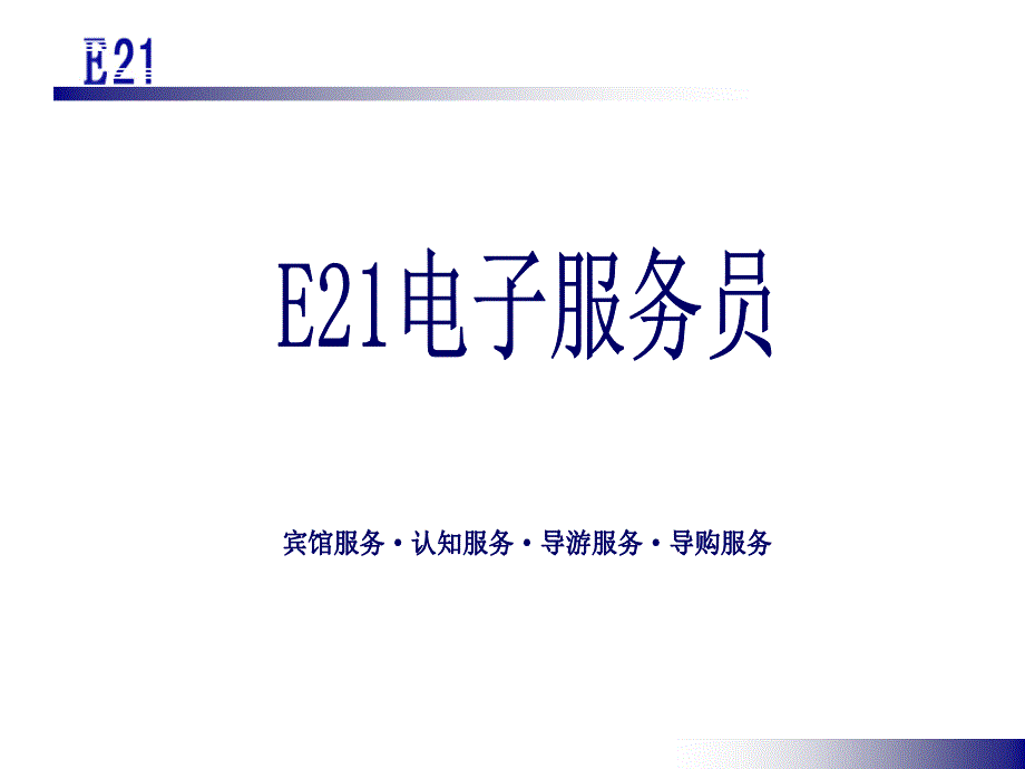 E21电子服务员_第1页