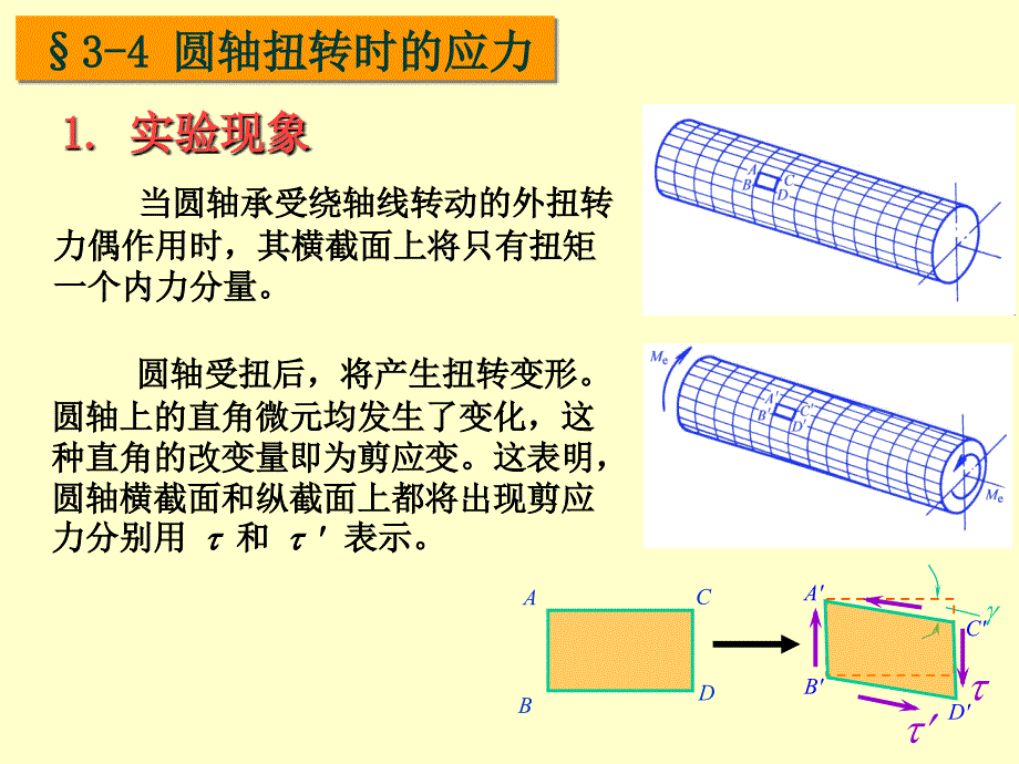 圆轴扭转时的应力_第1页