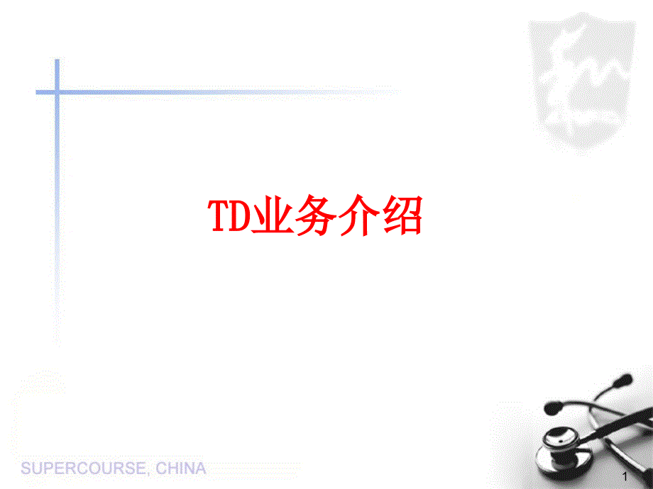 TD业务介绍培训资料_第1页