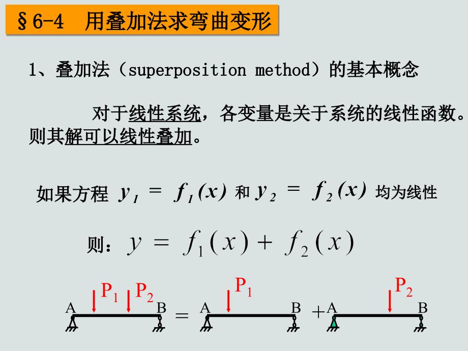 用叠加法求弯曲变形_第1页