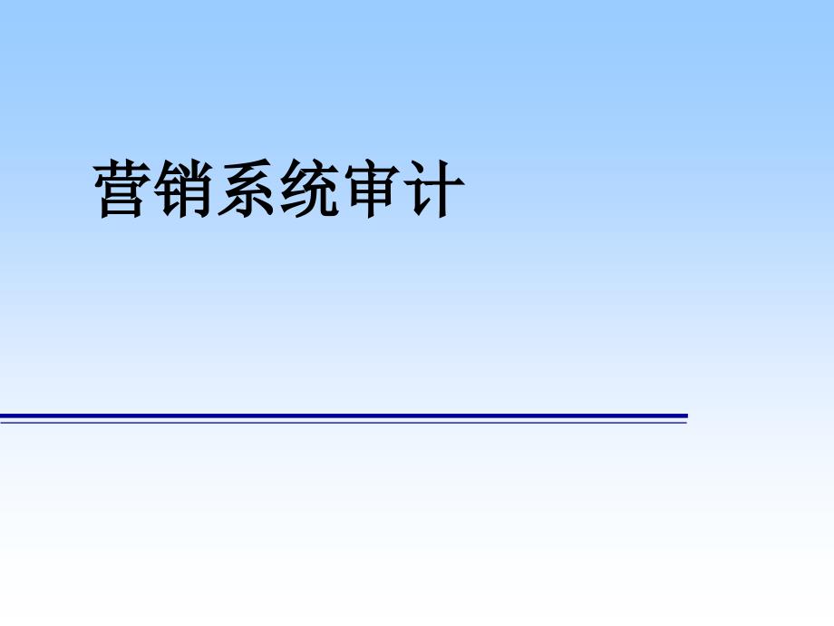 营销信息系统审计报告课件_第1页