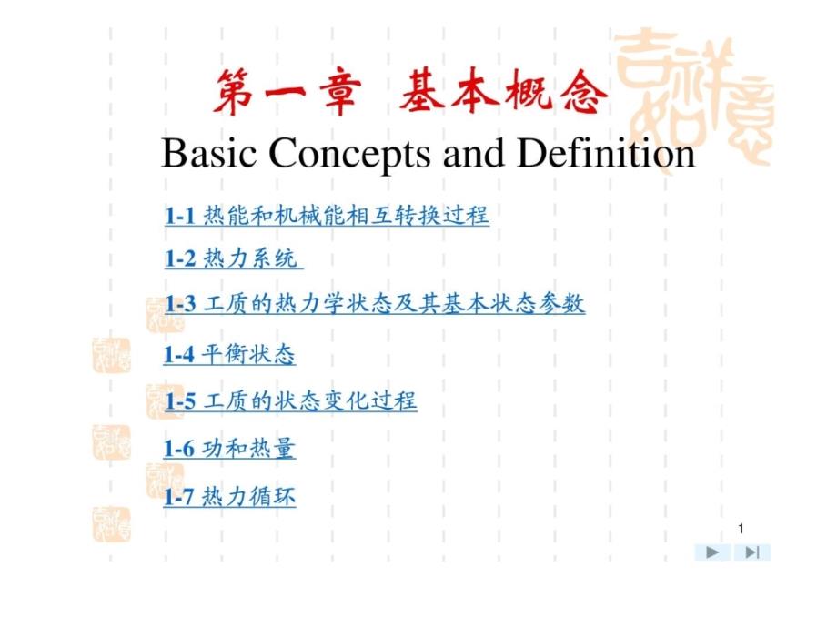 工程热力学 第四版 知识点讲解 课件_第1页