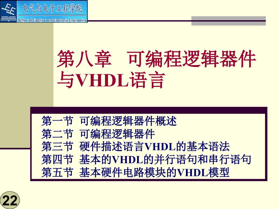 第八章--可编程逻辑器件与VHDL语言(简介)_第1页