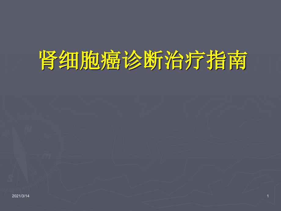 肾细胞癌诊断治疗指南课件_第1页