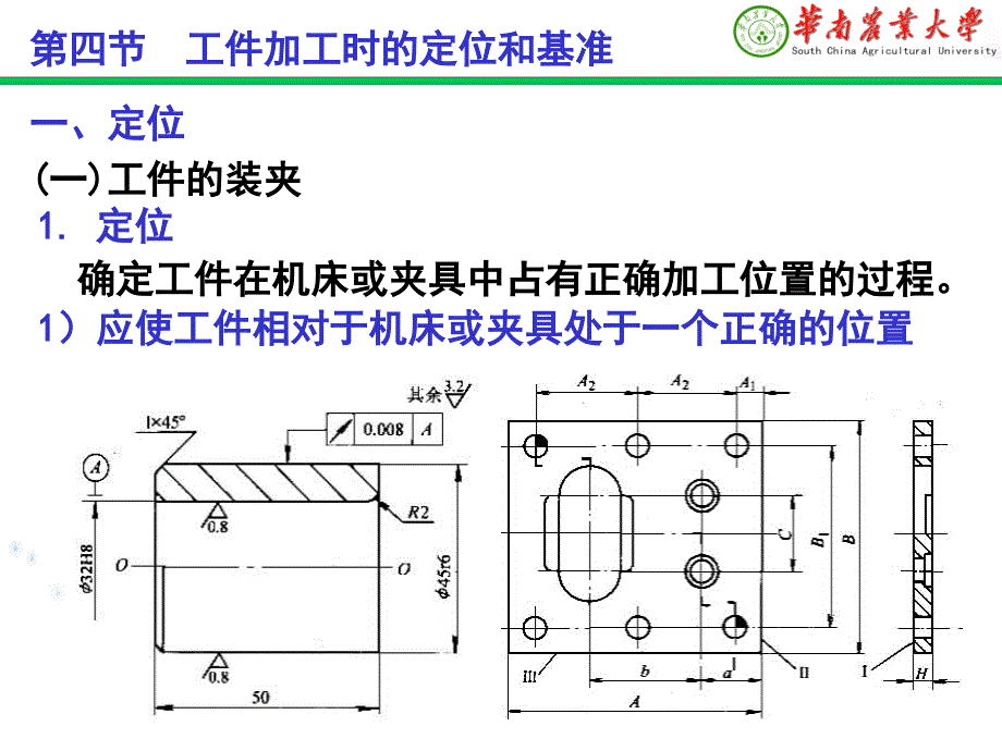 工件加工时的定位和基准_第1页