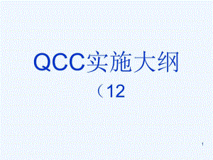 QCC實(shí)施大綱（12周）（PPT 25頁(yè)）