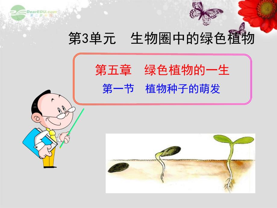 七年级生物上册第五章第一节植物种子的萌发课件苏教版_第1页