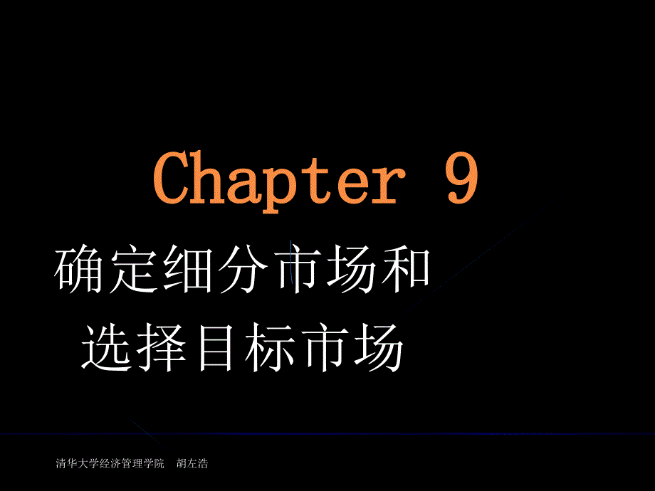 确定细分市场和选择目标市场培训_第1页