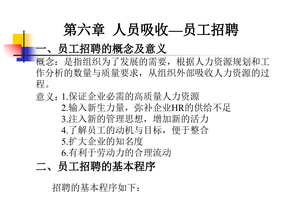 人员吸收《员工招聘的概念及意义》_第1页