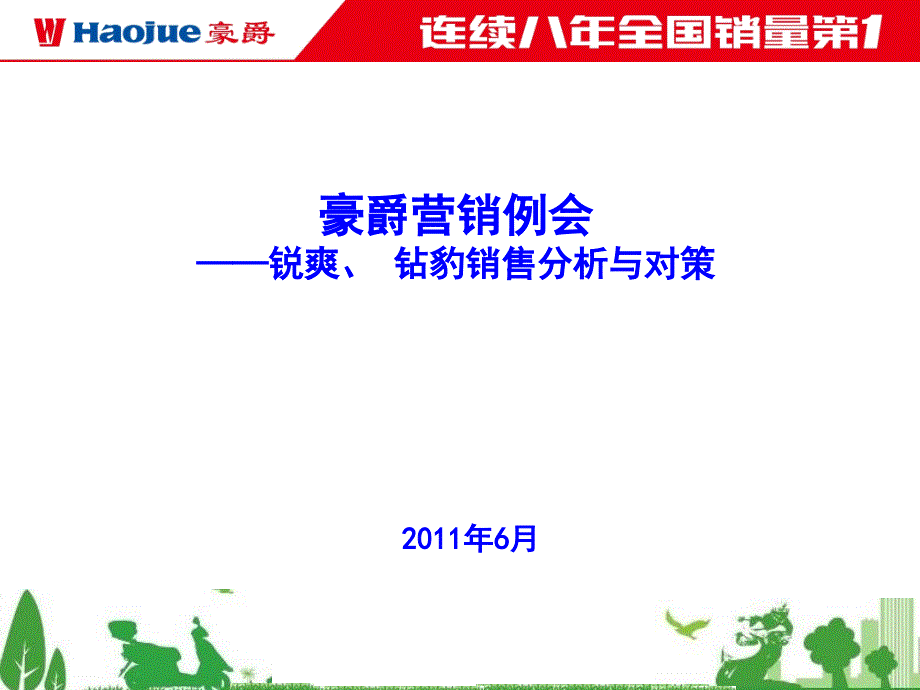 锐爽、钻豹销售分析与对策_第1页