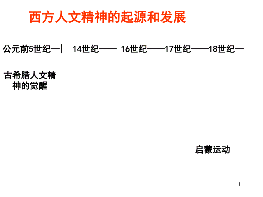 人文精神的发展ppt课件_第1页