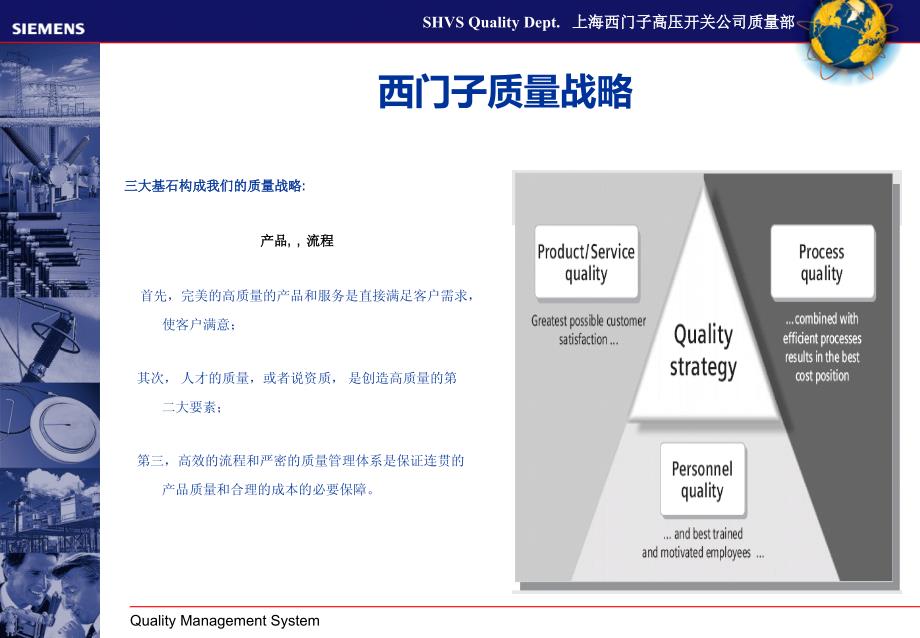 上海西门子高压开关有限公司质量体系简介(SHVS Quality Management_第1页