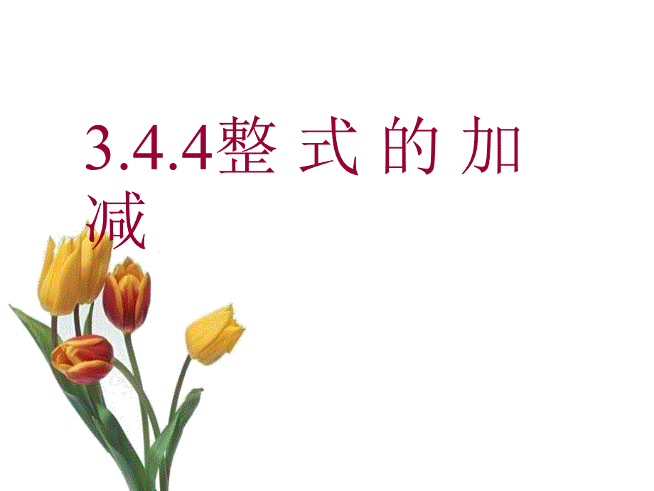 3.4.4整式的加减教学用_第1页