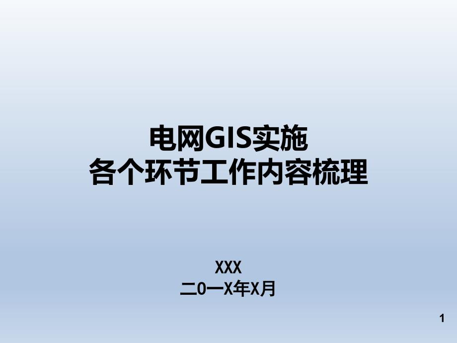 电网GIS平台实施各环节工作流程汇报_第1页