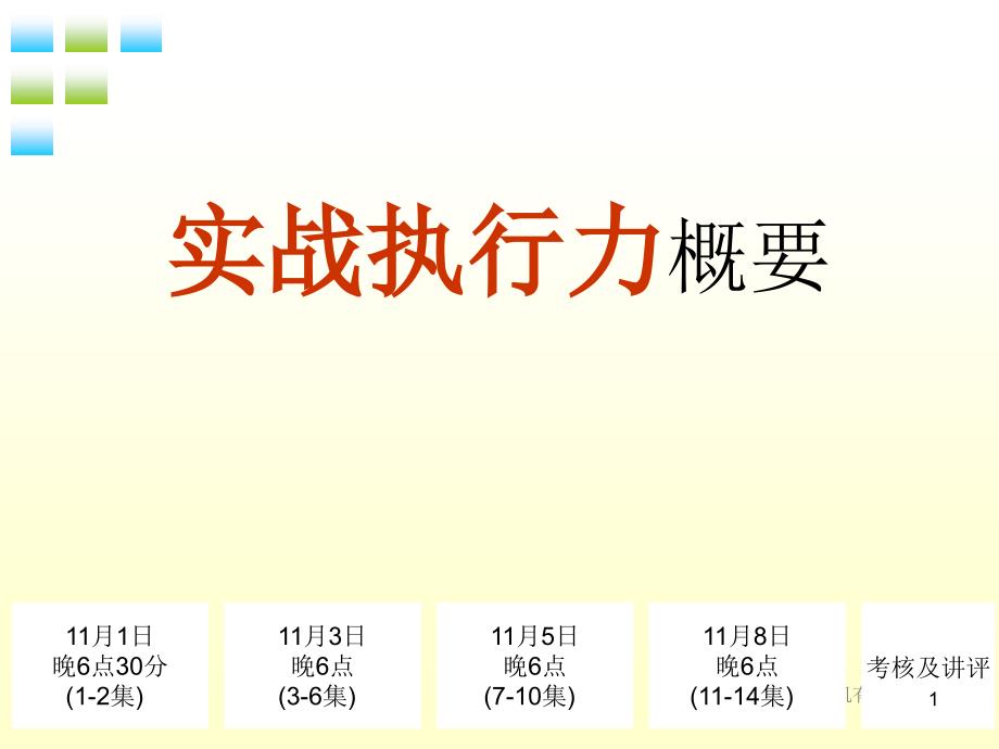 实战执行力概要_第1页