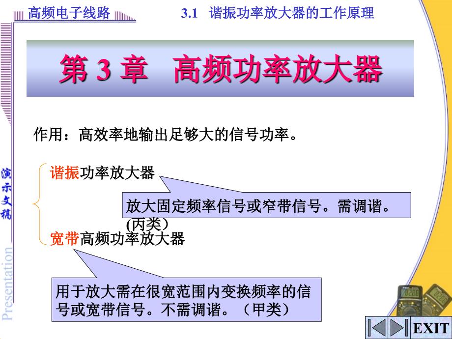 3.1谐振功放工作原理剖析课件_第1页