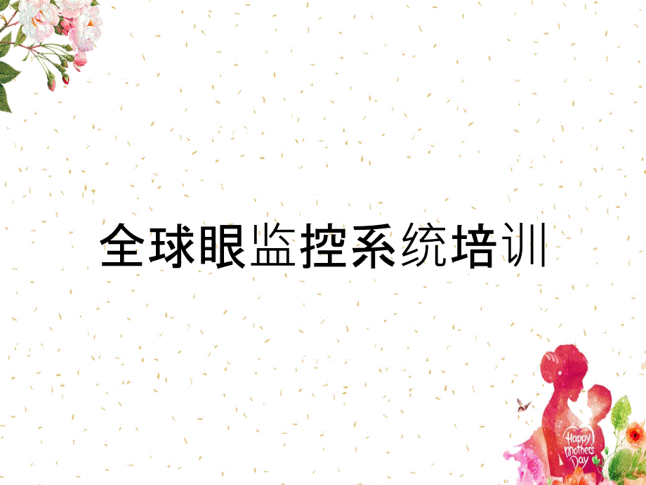 全球眼监控系统培训_第1页