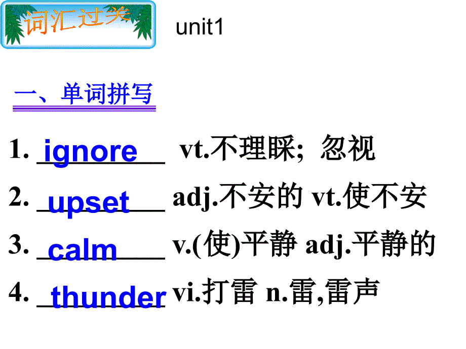 book1词汇短语解读课件_第1页