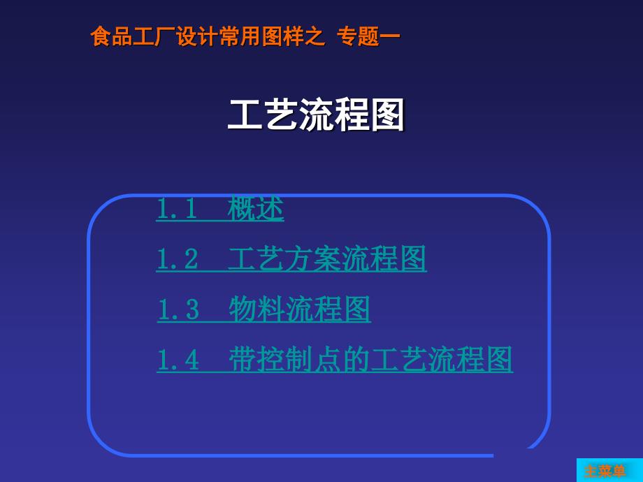 食品工厂设计常用图样专题工艺流程图_第1页