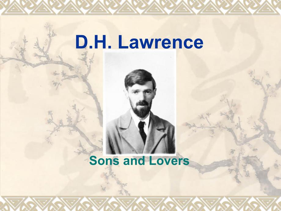 Lecture 14, D.H. Lawrence_第1页