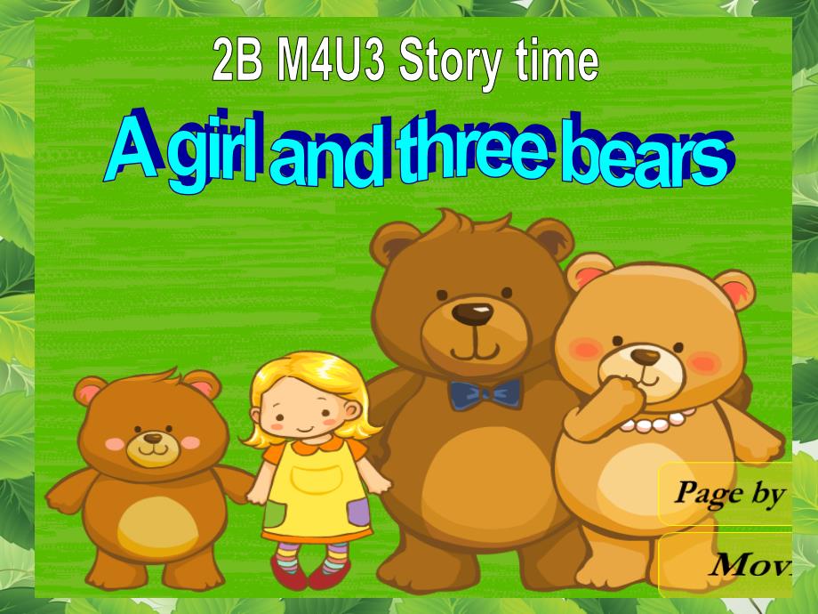 2B M4U3 the three bears_第1页