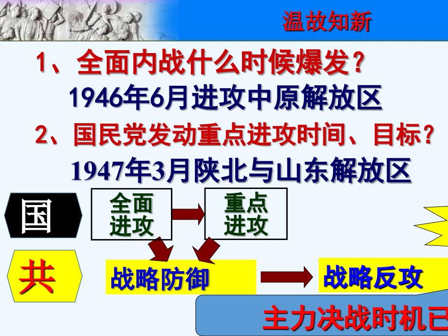 人教版八年级历史上册第24课人民解放战争的胜利课件_第1页