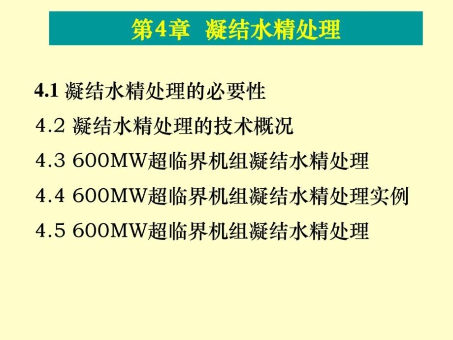 电厂化学培训教材凝结水精的处理_第1页