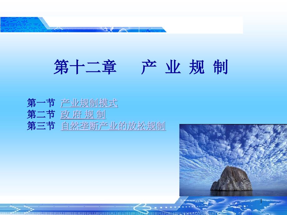 产业经济学 陈力洁 ppt12_第1页